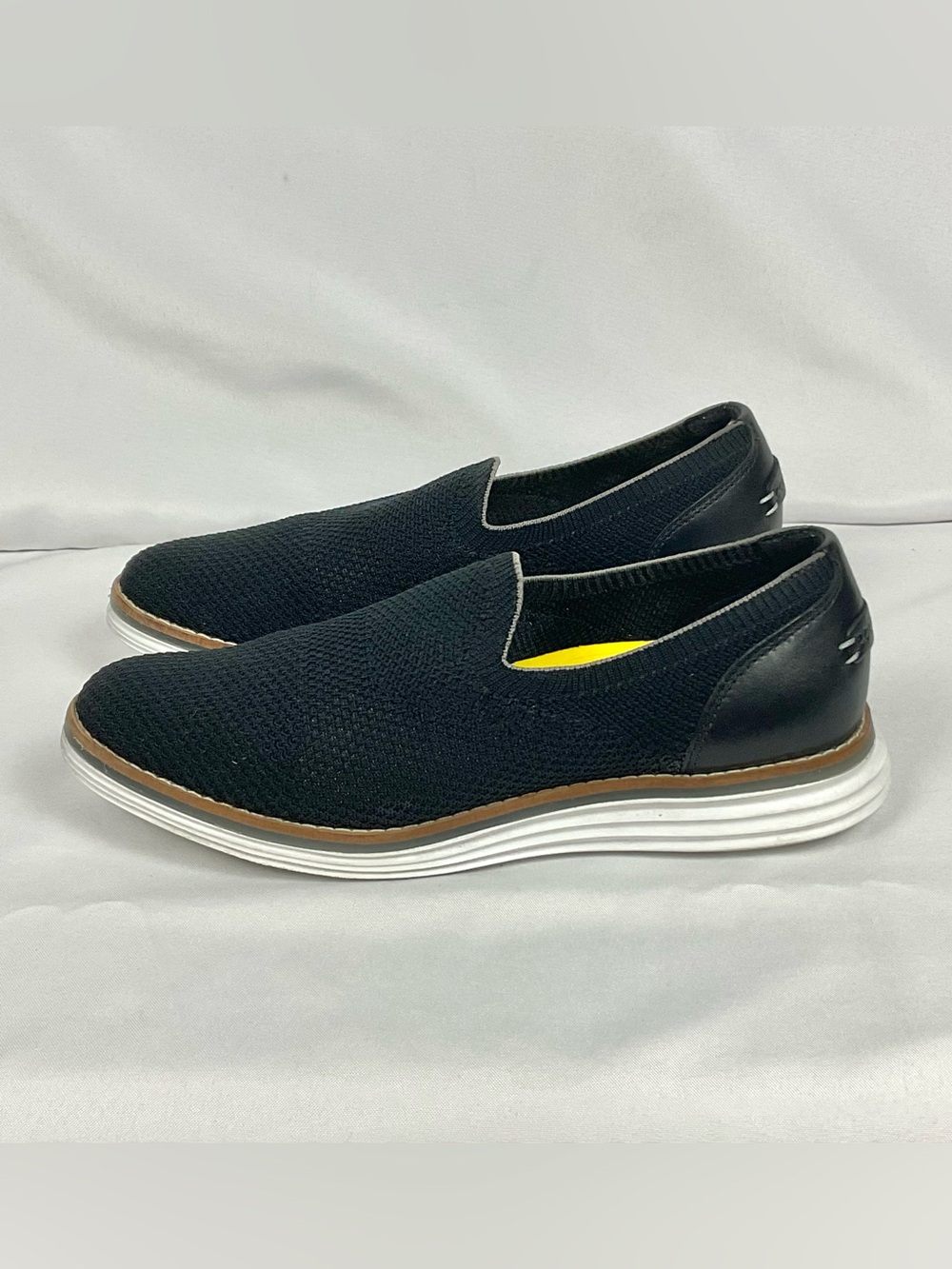 Cole Haan Original Grand Knit Loafers Cloudfeel Meridian Black Mesh Shoes Sz 6